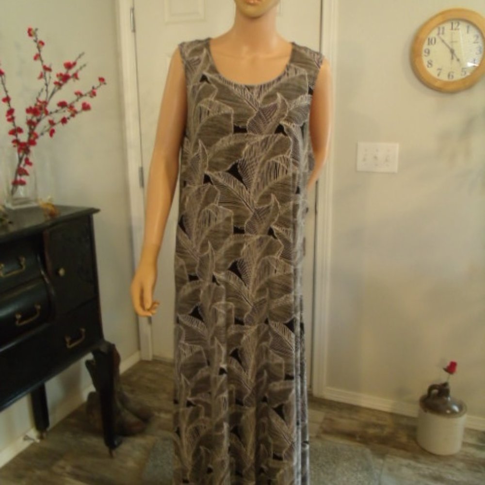 XL Black n White Summer Tank Dress